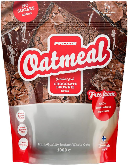 Oatmeal - Avena integrale 1000 g, Brownie al cioccolato